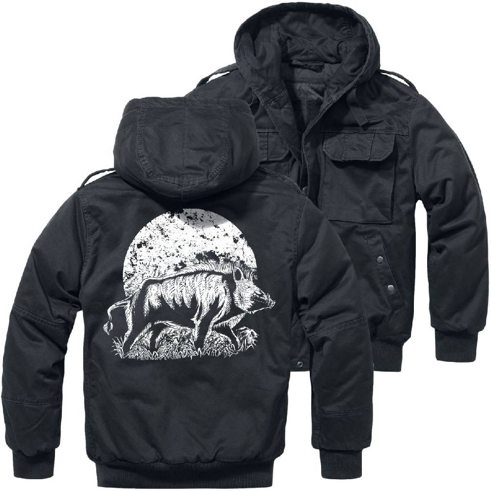 Spass Kostet WINTER Feldjacke mit Kapuze Schweinesonne