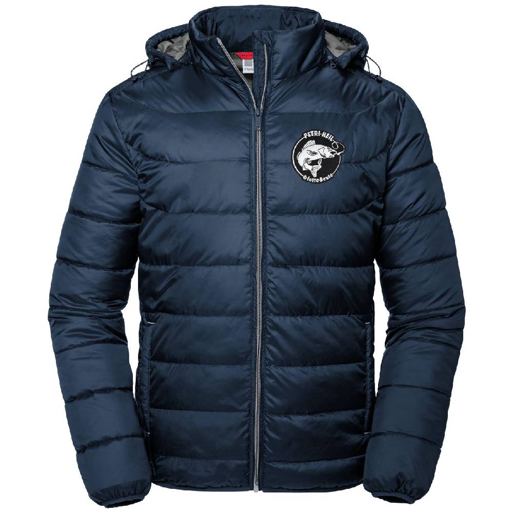 Spass Kostet Winterjacke mit abnehmbarer Kapuze Angler Petri Heil und fette Beute Grösse M bis 4XL