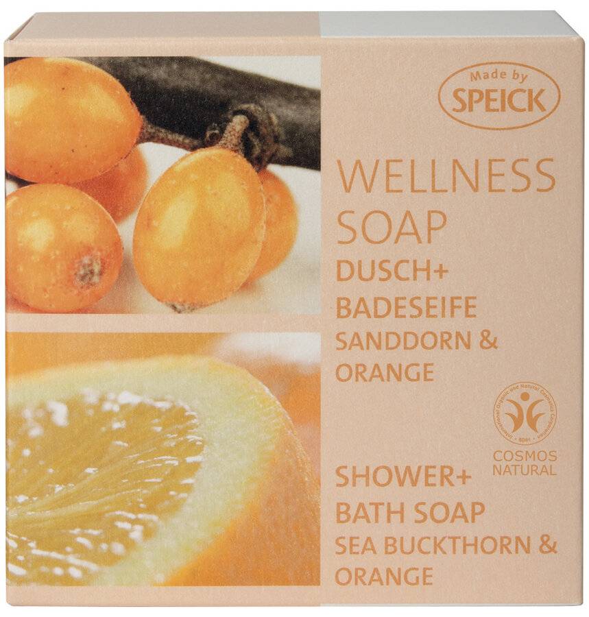 Speick Made by SpeickWellness Soap, Dusch + Badeseife Sanddorn & Orange