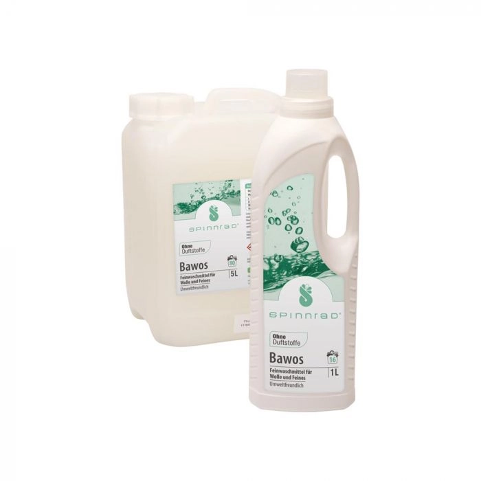 Spinnrad Bawos, Basiswaschmittel für Wolle und Seide