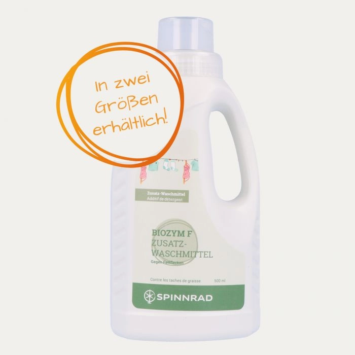 Spinnrad Biozym F - Waschenzymzusatz gegen Fettflecken