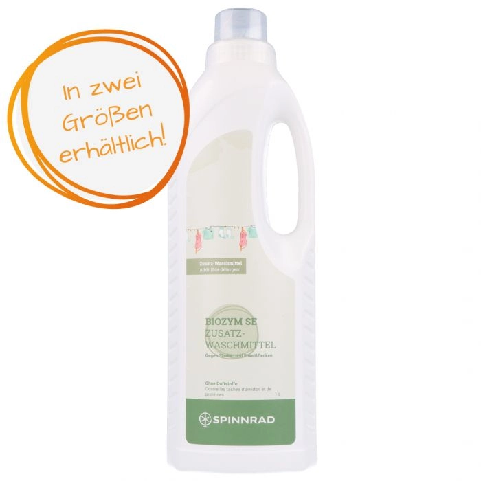 Spinnrad Biozym SE - Waschenzymzusatz gegen Stärke- und Eiweißflecken