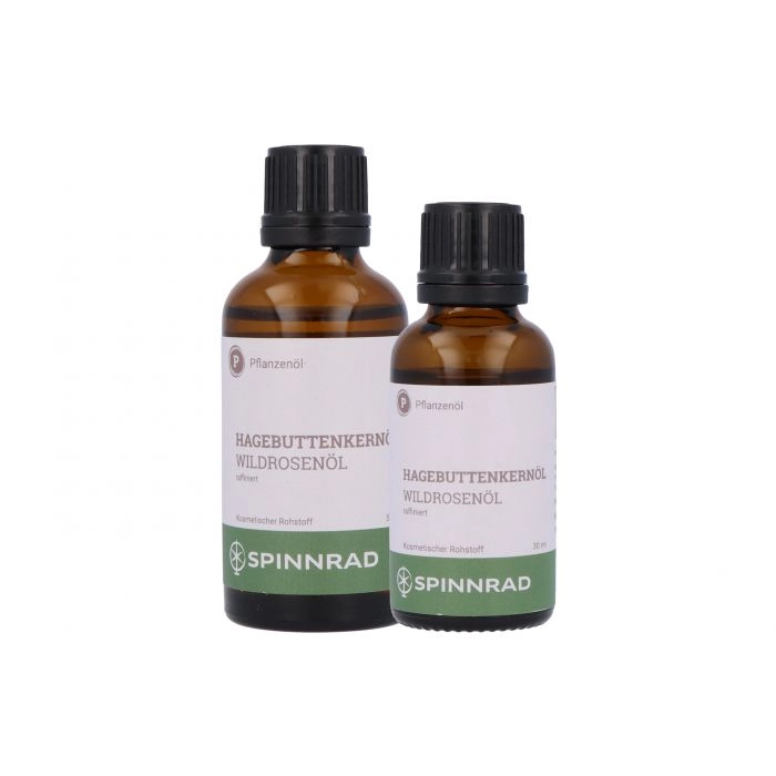 Spinnrad Hagebuttenkernöl,Wildrosenöl mit vielen ungesättigen Fettsäuren