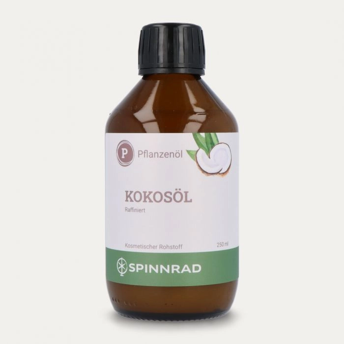 Spinnrad Kokosöl, kosmet. Rohstoff bei trockener und rauer Haut