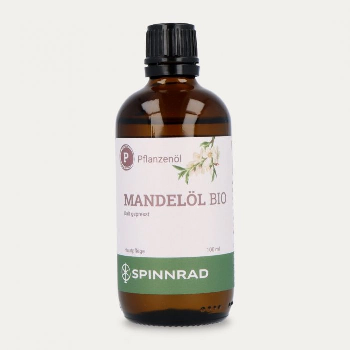 Spinnrad Mandelöl kalt gepresst, BIO-Qualität, Basisöl 100% rein, für jeden Hauttyp