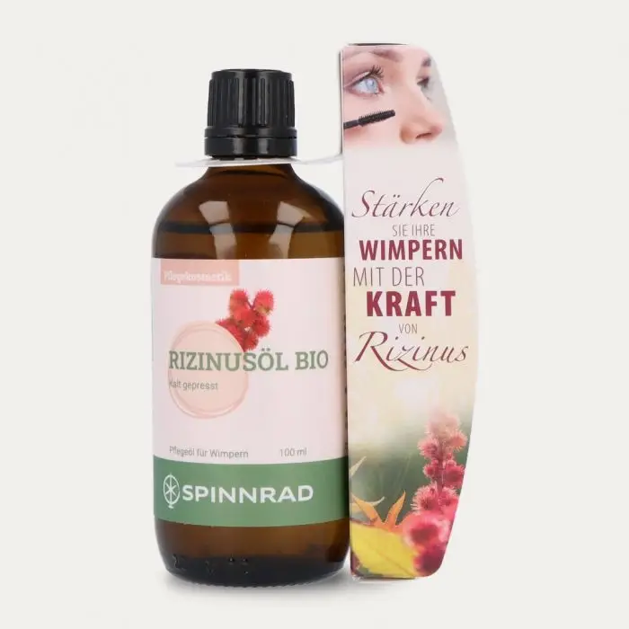 Spinnrad Rizinusöl BIO, für gesunde Wimpern und Haare