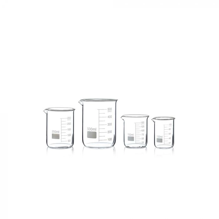 Spinnrad Becherglas - niedrige Form, hitzebeständig