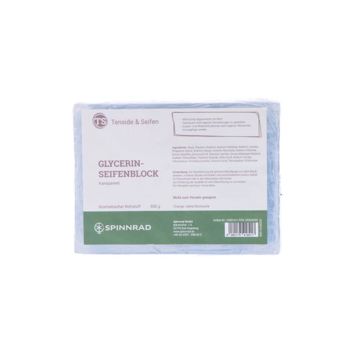 Spinnrad Glycerinseifenblock transparent, 500 g