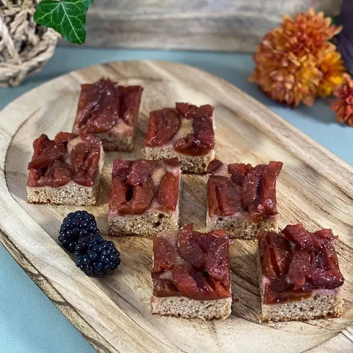 Spinnrad Rezept Pflaumenkuchen vom Blech