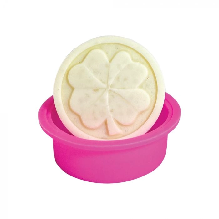 Spinnrad Silikongießform Kleeblatt, 1 St