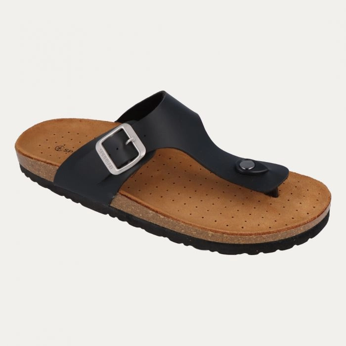 Spinnrad Zimt-Kork Zehentrenner, schwarz