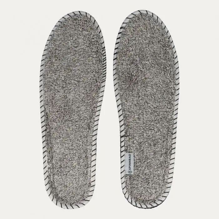 Spinnrad Zimtsohlen mit Bambus-Frotteebezug