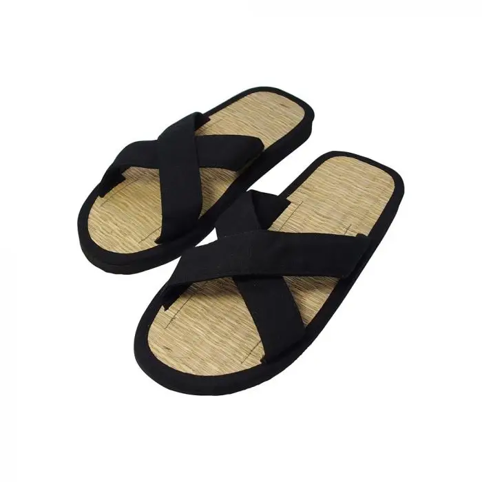 Spinnrad Zimtlatschen mit Kreuzriemen, Baumwolle schwarz