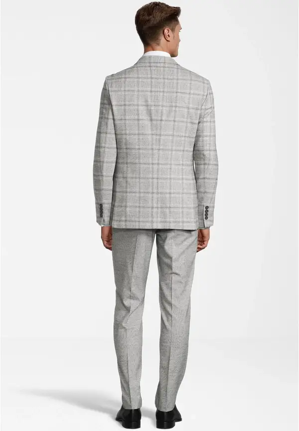 Steffen Klein Anzug Dreiteilig Kombiniert In Hellgrau