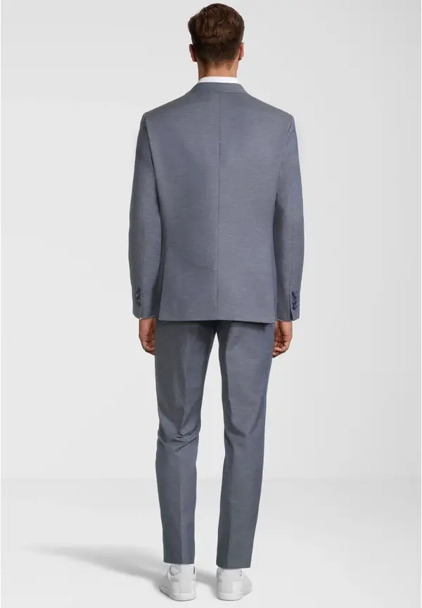 Steffen Klein Anzug In Leinenoptik Regular Fit In Dunkelblau