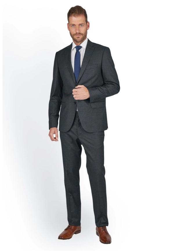 Steffen Klein Anzug Regular Fit elastisch in Anthracite