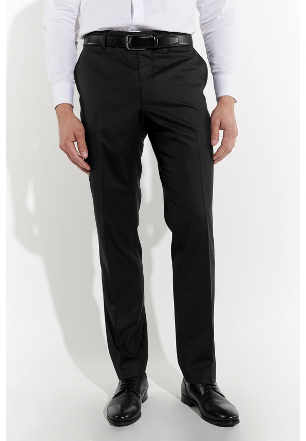 Steffen Klein Anzughose Regular Fit elastisch in schwarz
