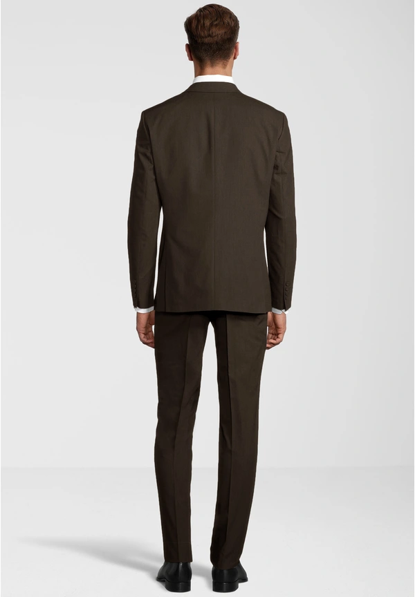 Steffen Klein Business Anzug 3-teilig Dreiteiler Mit Weste In Braun