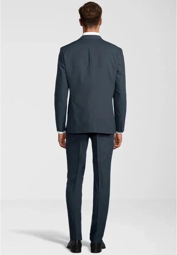 Steffen Klein Business Anzug 3-teilig Dreiteiler Mit Weste In Graublau
