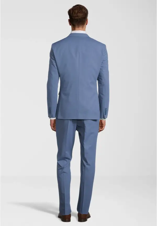 Steffen Klein Business Anzug 3-teilig Dreiteiler Mit Weste In Hellblau