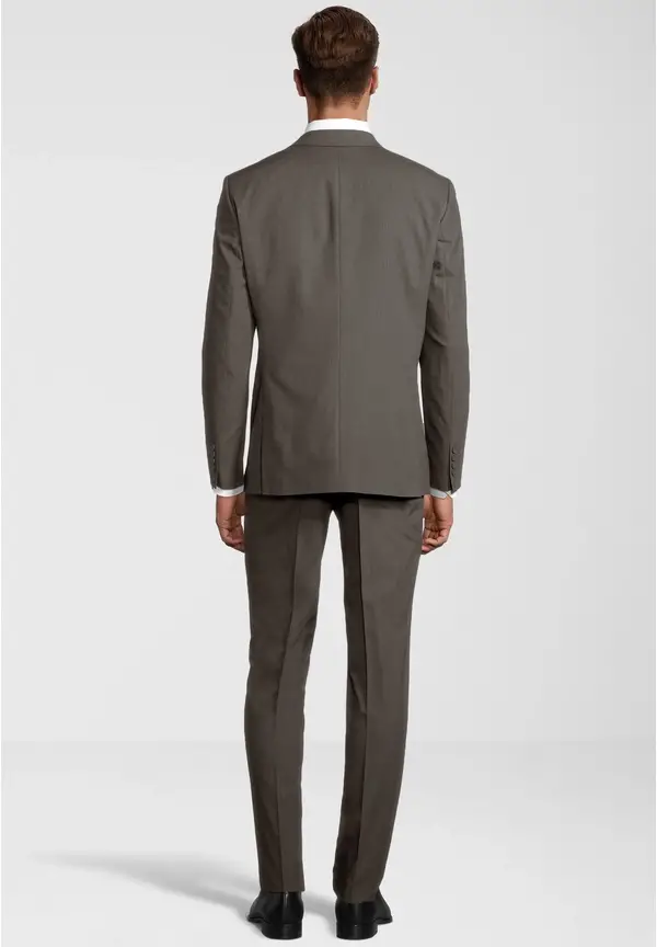 Steffen Klein Business Anzug 3-teilig Dreiteiler Mit Weste In Taupe