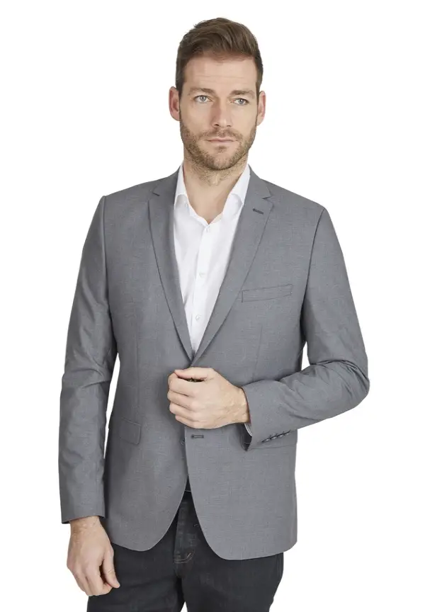 Steffen Klein Designer Business Sakko Anzug-Jackett Regular Fit In Grau