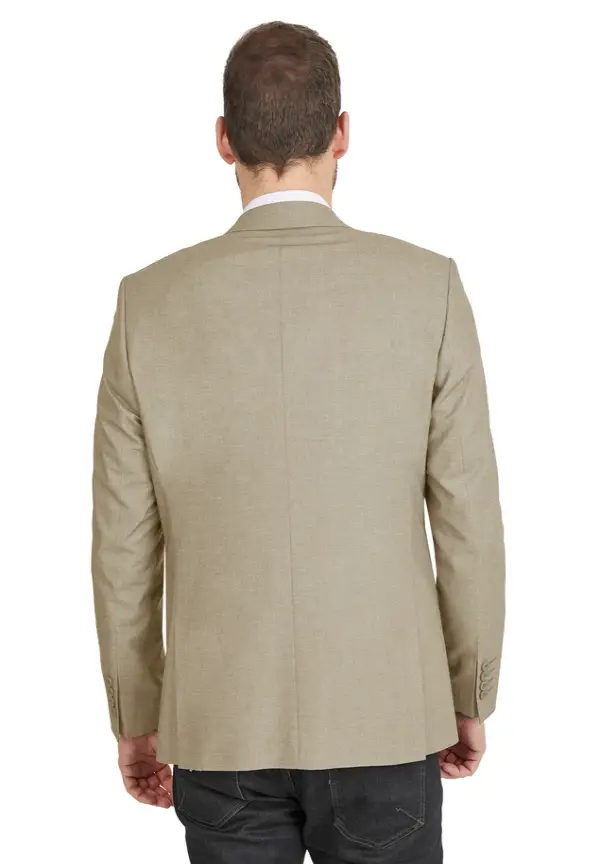 Steffen Klein Designer Business Sakko Anzug-Jackett Regular Fit In Sand