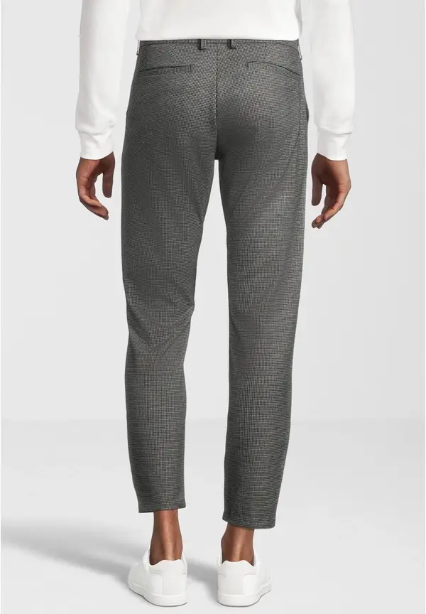 Steffen Klein Hose Knöchellang Zweifarbig In Schwarz-weiss