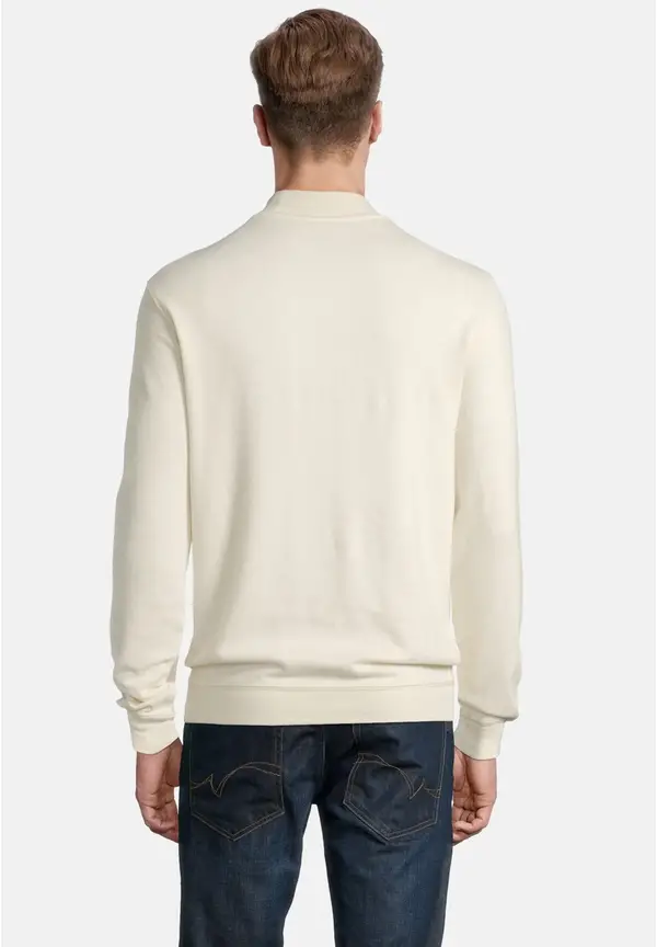 Steffen Klein Pullover Stehbund Soft Touch In Creme