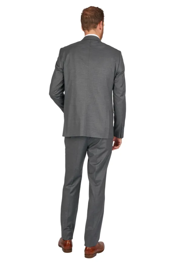 Steffen Klein Anzug Regular Fit Elastisch In Grey