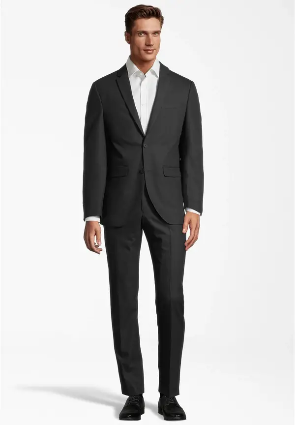 Steffen Klein Anzug Slim Fit elastisch in graphit