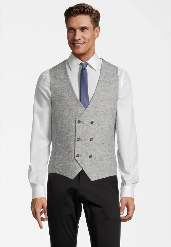 Steffen Klein Anzug-Weste in grau melange