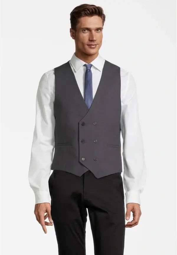 Steffen Klein Anzug-Weste In Grau