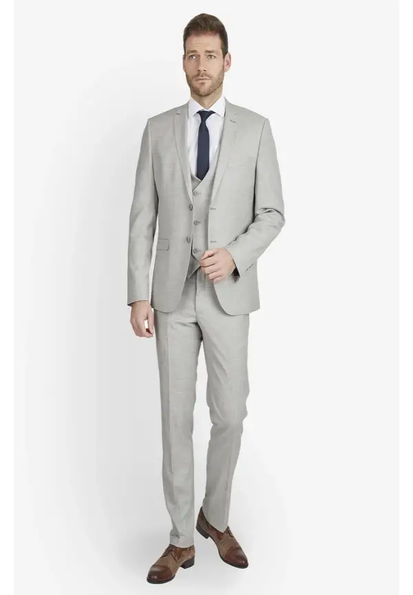 Steffen Klein Business Anzug 3-teilig In Sand