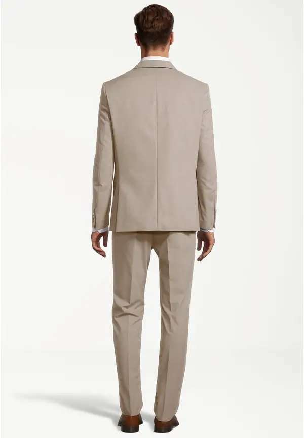 Steffen Klein Designer Anzug Slim Fit In Beige