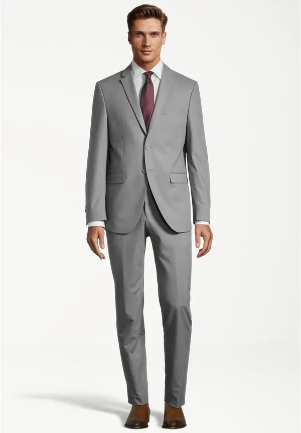Steffen Klein Designer Anzug Slim Fit In Grau