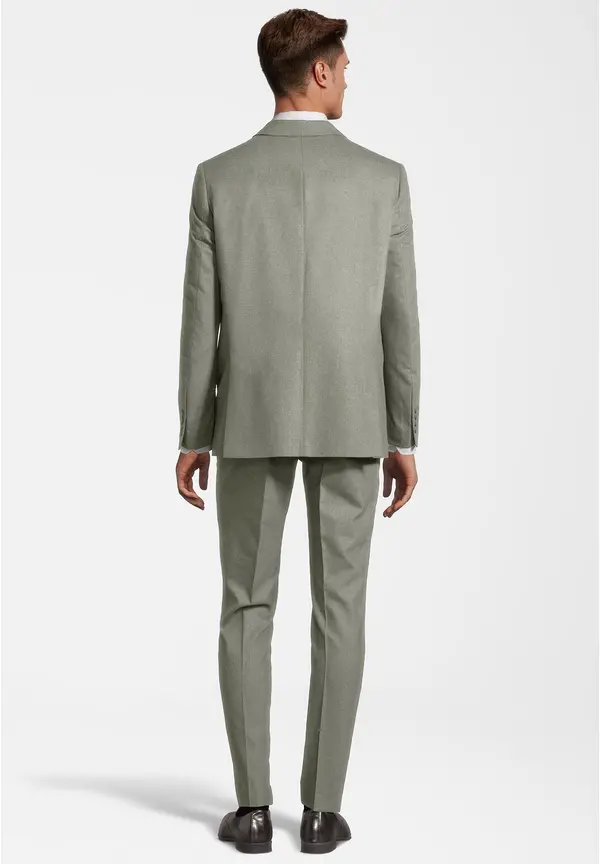 Steffen Klein Designer Anzug Slim Fit In Khaki