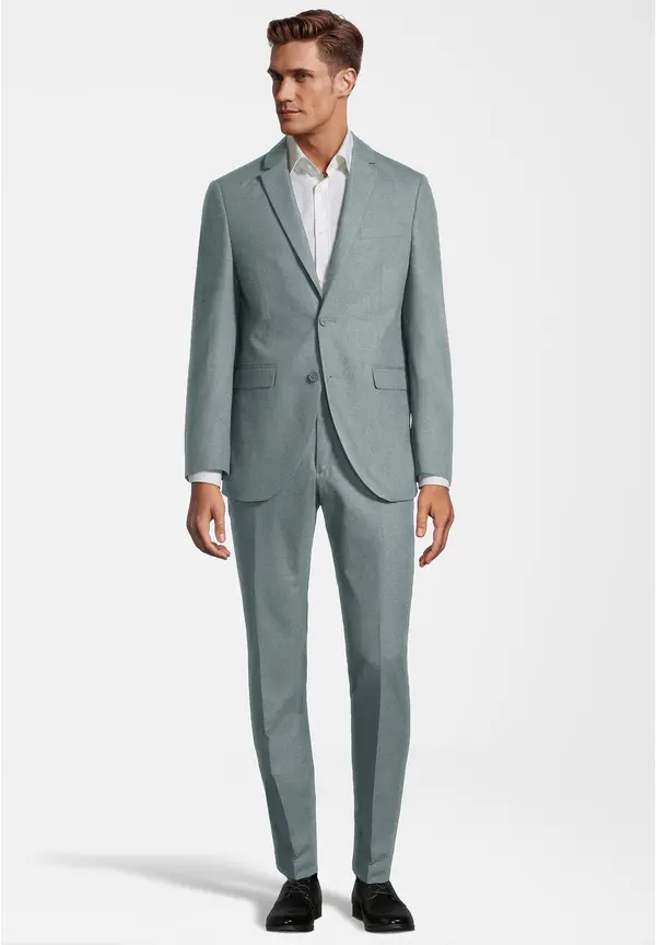 Steffen Klein Designer Anzug Slim Fit in salbei