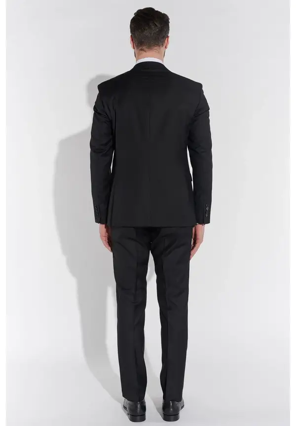 Steffen Klein Designer Anzug Slim Fit In Schwarz