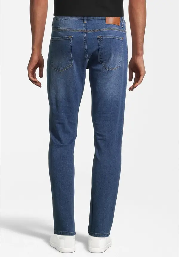 Steffen Klein Jeans Slim Fit Used In Blue Denim