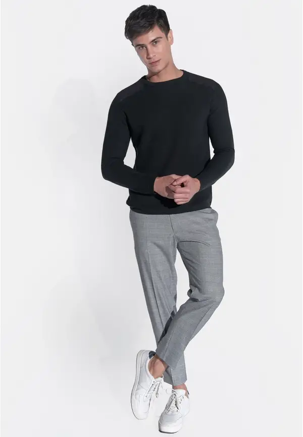 Steffen Klein Karohose Knöchellang In Grau