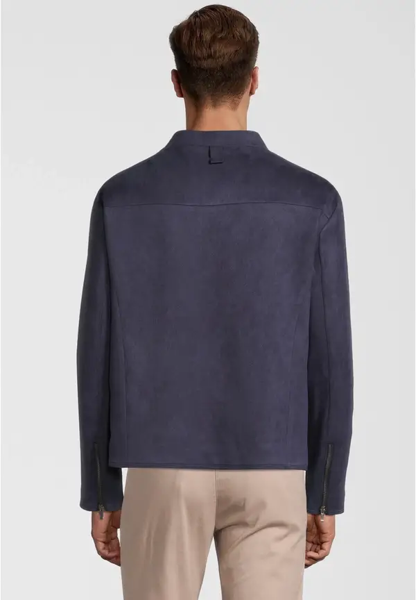 Steffen Klein Kurzjacke Velours In Marine