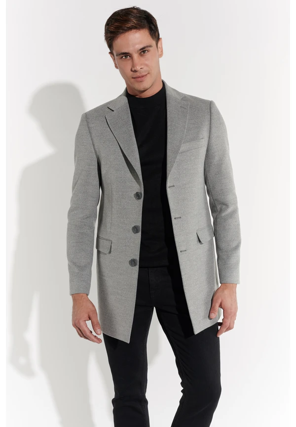 Steffen Klein Kurzmantel In Gray