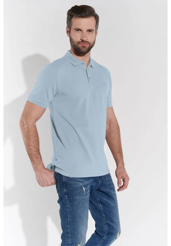 Steffen Klein Poloshirt In Hellblau