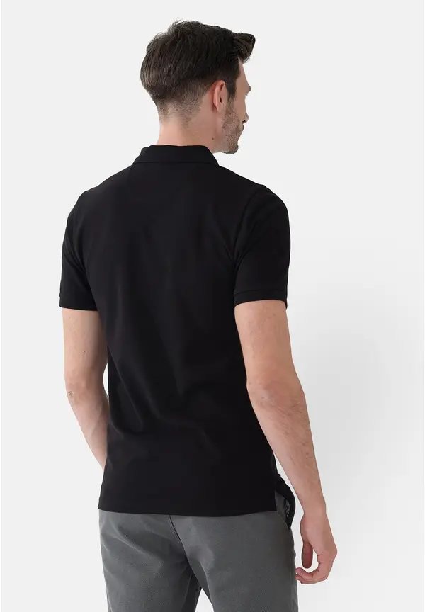 Steffen Klein Poloshirt In Schwarz