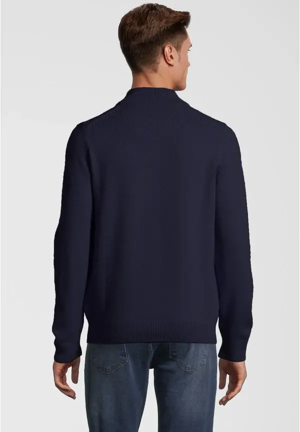Steffen Klein Pullover Troyer Soft Touch In Marine