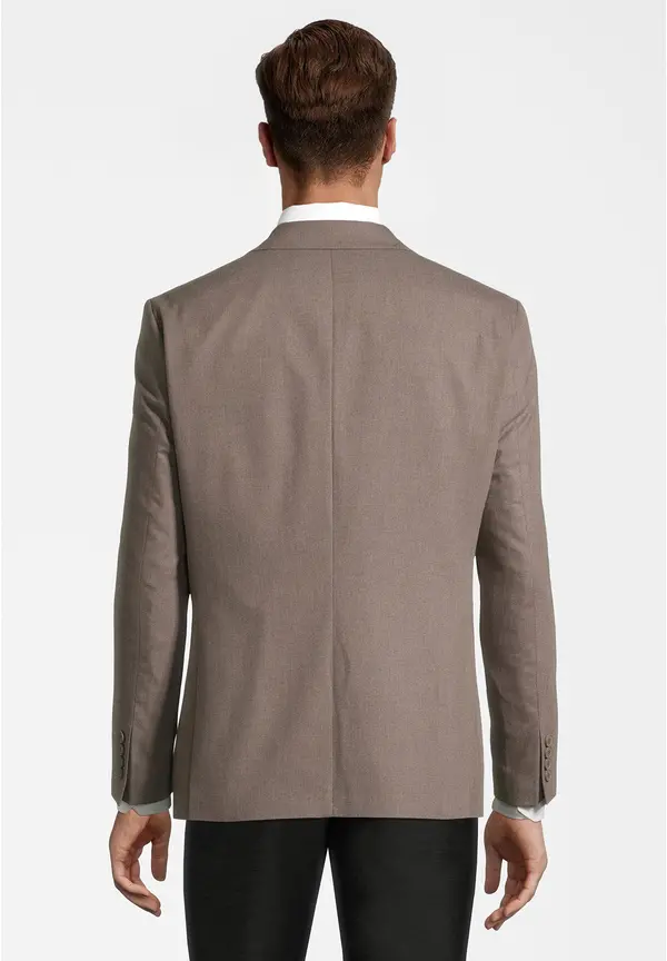 Steffen Klein Sakko Aufgesetzte Taschen In Beige