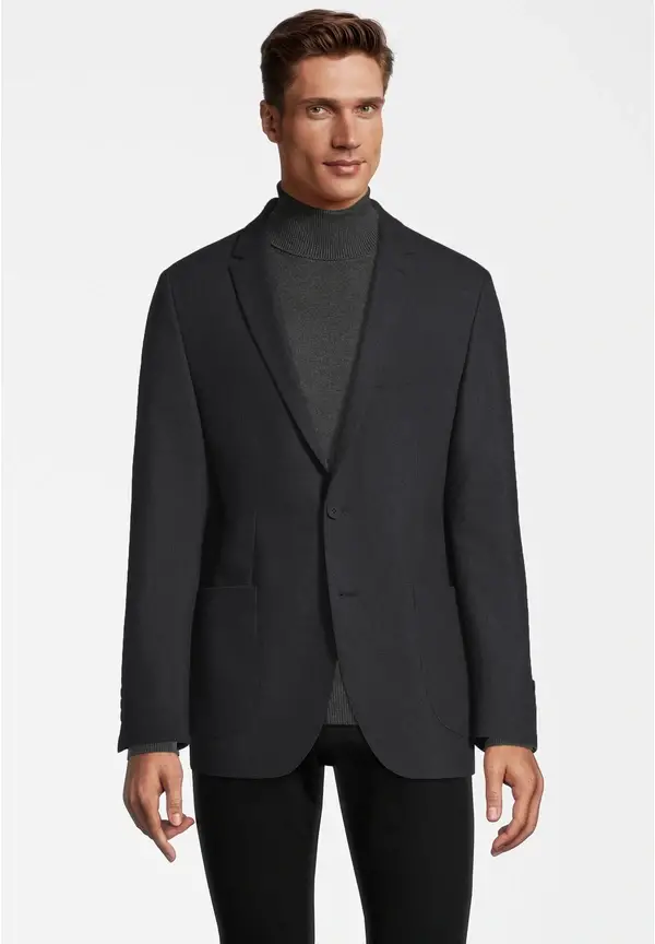 Steffen Klein Sakko Aufgesetzte Taschen In Graphit