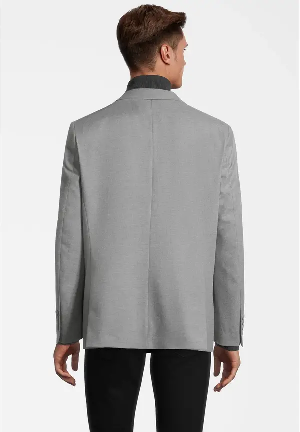 Steffen Klein Sakko Aufgesetzte Taschen In Grau