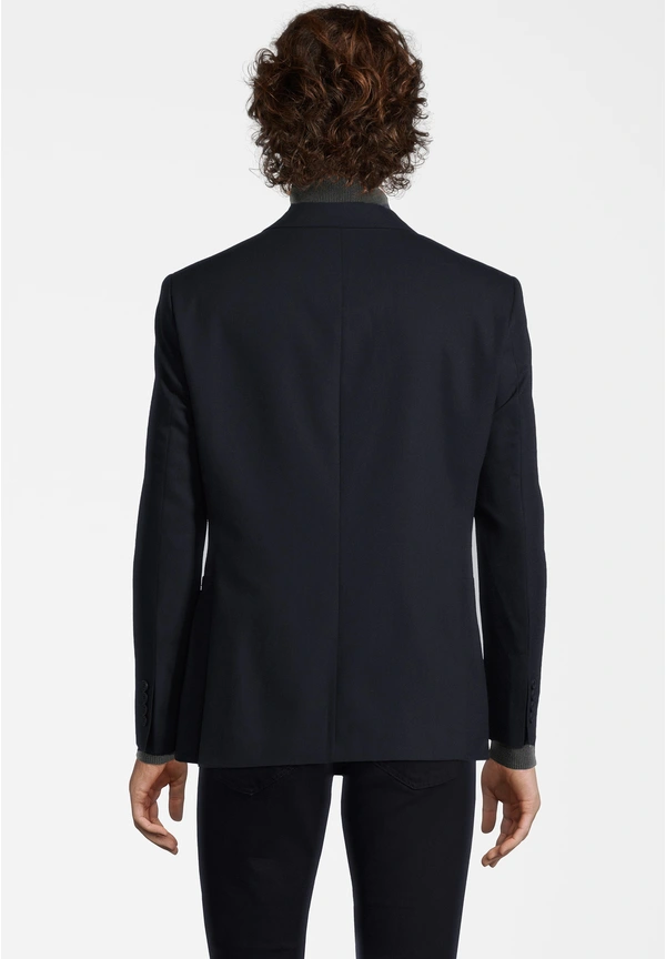 Steffen Klein Sakko Aufgesetzte Taschen In Marine